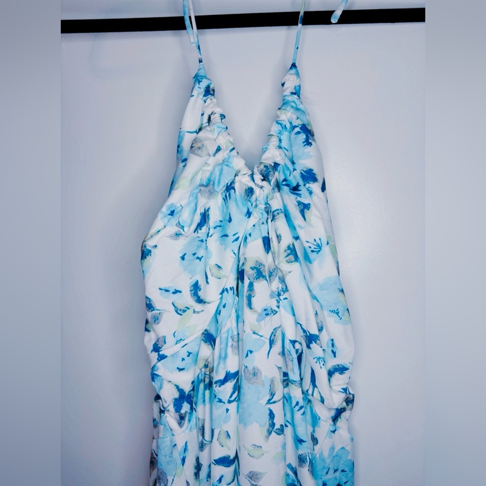 Blue floral Maxi dress